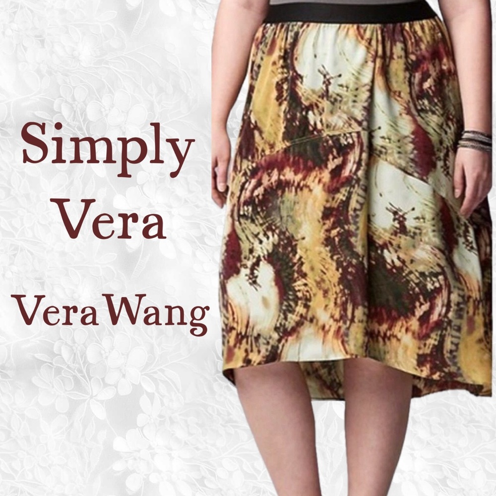 Simply Vera by Vera Wang NWOT A-Line Midi Skirt 20" waist